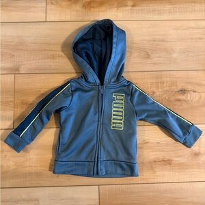 Puma Kids Blue Zip-Up Hoodie